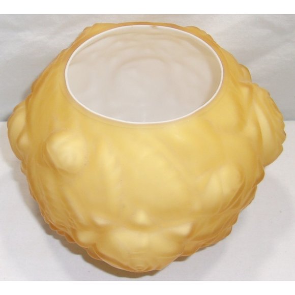 L.G. Wright Glass Co. by Fenton Puffy Rose Cased Satin 50's Bud Vase/Planter 4 1 - Picture 5 of 10